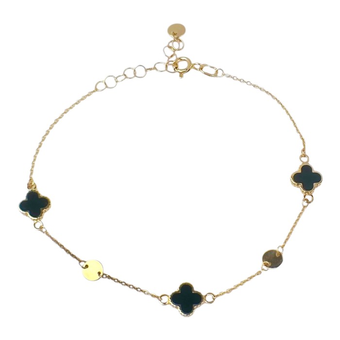 Золотий браслет "Листок щастя" Артикул 820187Е