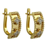 Золоті сережки Артикул GS-02-ERSCRT18G