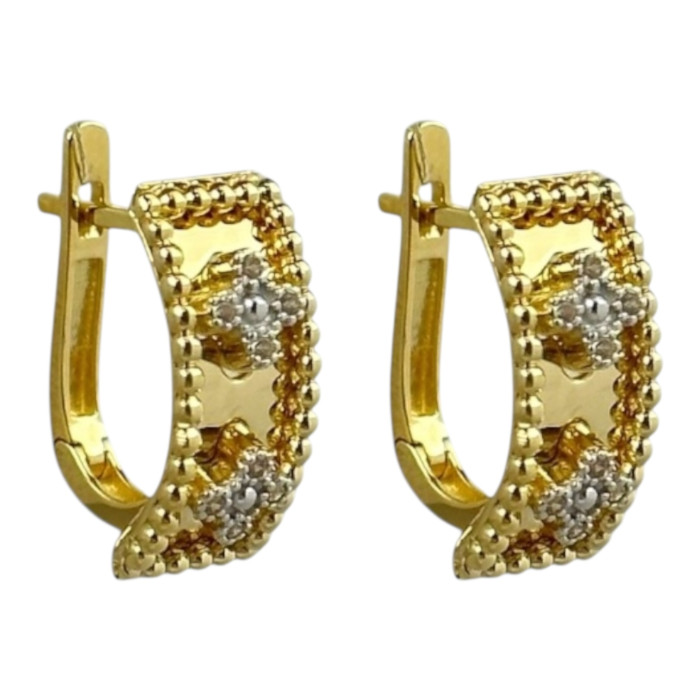 Золоті сережки Артикул GS-02-ERSCRT18G