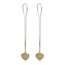 Золоті сережки. Артикул GS-02-ERSHeart03G-90