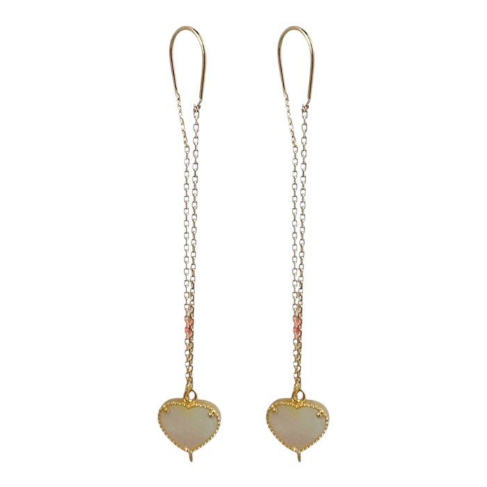 Золоті сережки. Артикул GS-02-ERSHeart03G-90