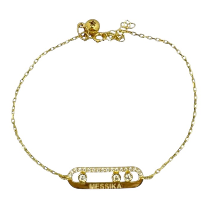 Золотий браслет Артикул GS-04-BrcltMES01G-10