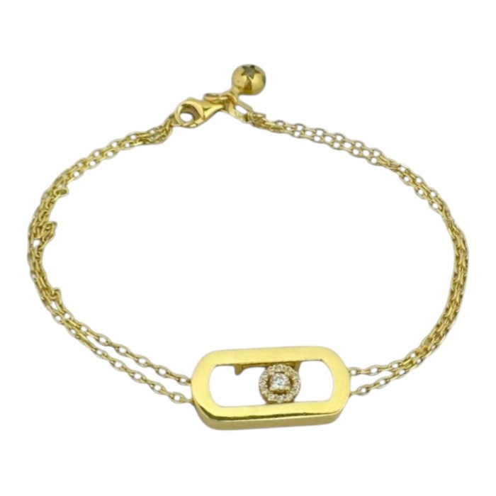 Золотий браслет Артикул GS-04-BrcltMES02G-10 .0