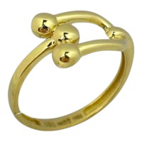 Золота каблучка Артикул GS-01-RingCRT14G Розмір 17.0