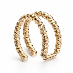 Золота сережка каффа Артикул 210219_1