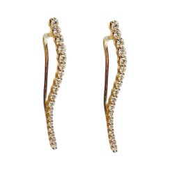 Золоті сережки каффи Артикул 211493