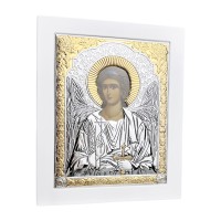 Срібна ікона Ангел-Охоронець Артикул 6702/3W (17,7*21.2 см)