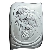 Срібна ікона Св Родина. Артикул 6466/3 (13.5*18 см)