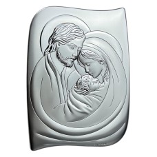 Срібна ікона Св Родина. Артикул 6466/3 (13.5*18 см)