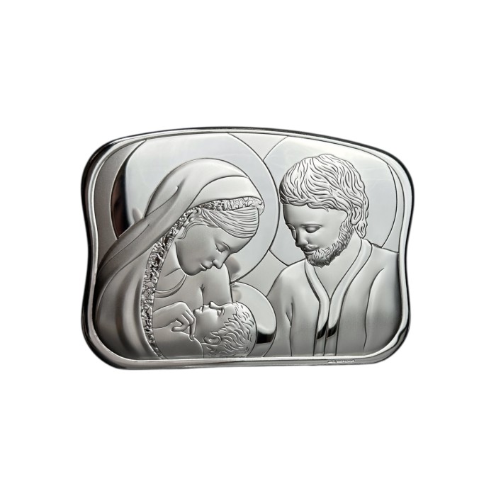 Срібна ікона Св.Родина Артикул 6566/3 (18*13,1 см)