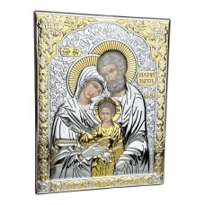 Срібна ікона Св.Родина Артикул 6696/3 (13,7*17,2 см)