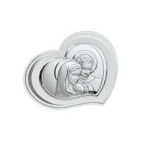 Срібна ікона Свята Родина. Артикул 6811/2 (10*8.8 см)