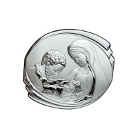 Срібна ікона Свята Родина. Артикул 6498/2 (10.2*9 см)