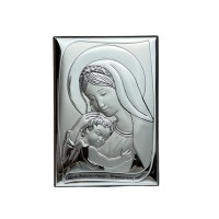 Срібна ікона Богородиця . Артикул QF6002/2X  (9*13см)