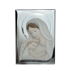 Срібна ікона Богородиця . Артикул QF6002/3С (13*18 см)