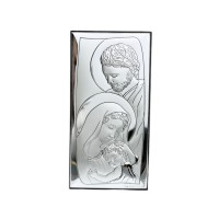 Срібна ікона Свята Родина. Артикул 6547/2  (6*12 см)