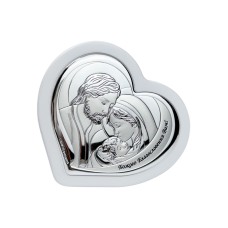 Срібна ікона Свята Родина. Артикул QF6003/2W  (13.8*12m см)