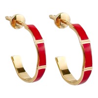 Золоті сережки з вставками емалі Артикул 2111503101