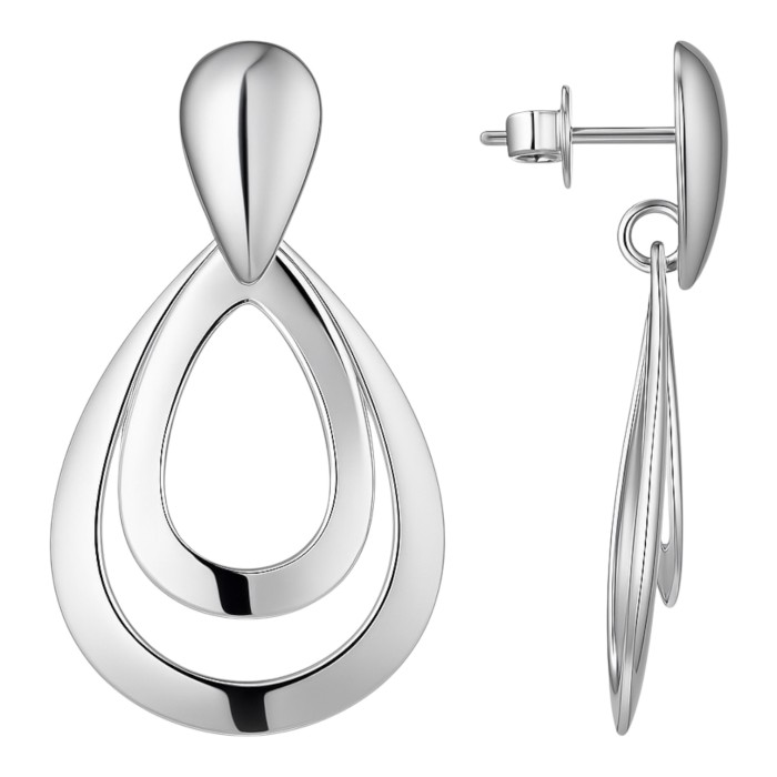 Срібні сережки-підвіски. Артикул  70535