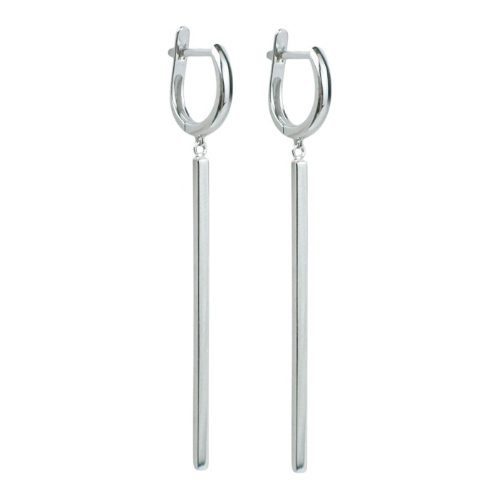 Золоті сережки з білого золота Артикул 2002548102