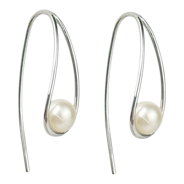 Золоті сережки з білого золота Артикул 2111358102