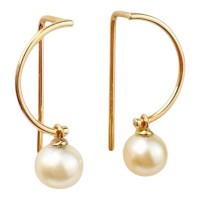 Золоті сережки з перлиною Артикул 2111359101