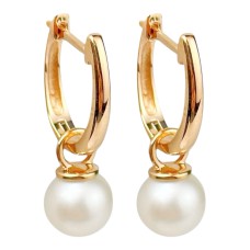 Золоті сережки з перлиною Артикул 2191550101