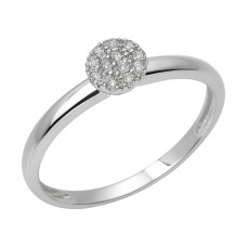 Золота каблучка на пропозицію з діамантами Артикул 12517 .5