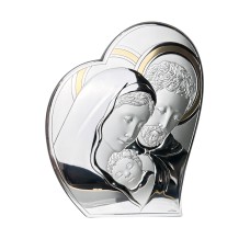 Срібна ікона Cвята Родина. Артикул 6562/5  (27,4х24 см)