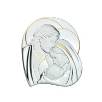 Срібна ікона Cвята Родина. Артикул 452639 (18*21 см)