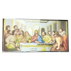 Срібна ікона Тайна Вечеря. Артикул 6465/7С (50*25 см)
