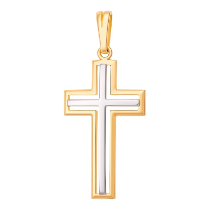 Золотий хрестик без розпяття Артикул 1730
