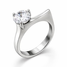 Срібна каблучка з фіанітом Артикул C 874 .5