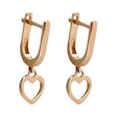 Золоті сережки "Серце" Артикул 2/1223