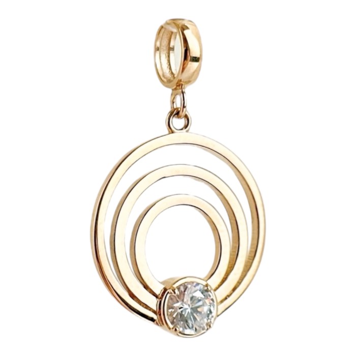 Золота жіноча підвіска з фіанітом Артикул 3112496101