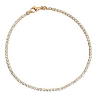 Золотий браслет з фіанітами Артикул  4112417101 Розмір 18.0