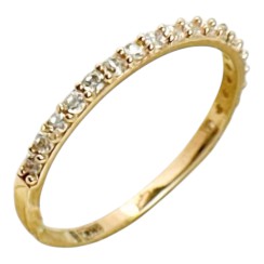 Золота каблучка з фіанітами Розмір 15,5 Артикул 1110453101 