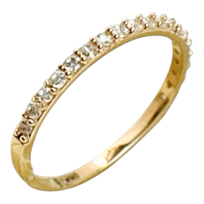 Золота каблучка з фіанітами  Артикул 1110453101