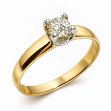 Золота каблучка з діамантом Артикул 750731 .5