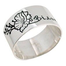 Срібна каблучка "Вільна"  Артикул 1366