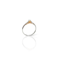 Золота каблучка з діамантом  Артикул 750761