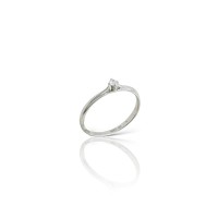 Золота каблучка з діамантом Розмір 18 Артикул 740304В