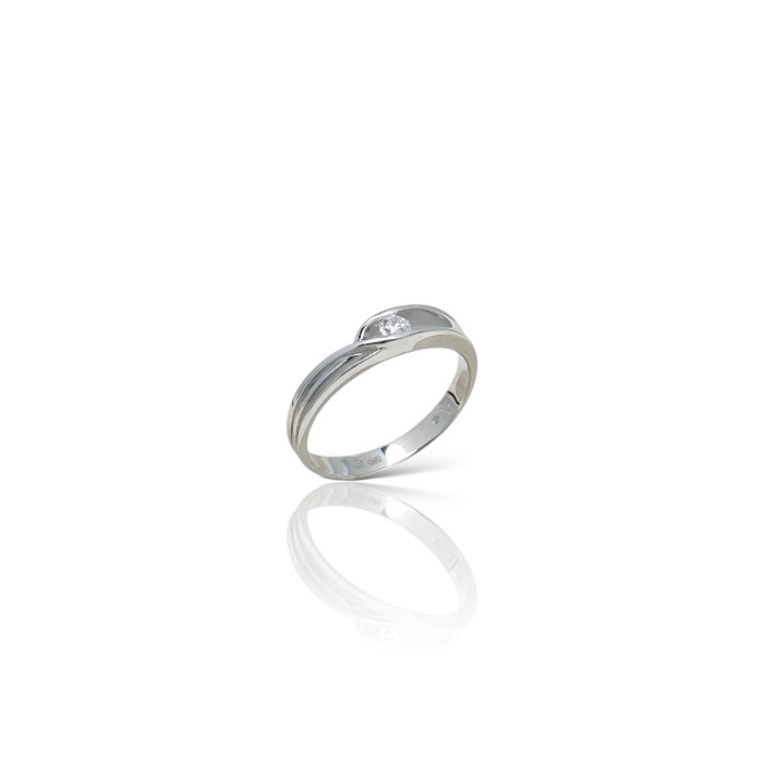 Золота каблучка з діамантом  Артикул 750791В