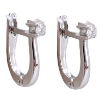 Золоті сережки з діамантом Артикул 770381В