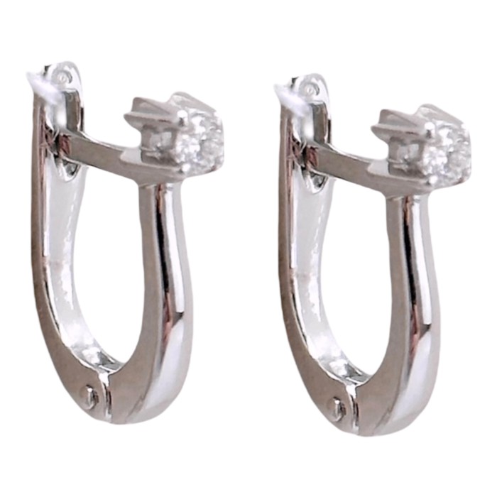 Золоті сережки з діамантом Артикул 770381В