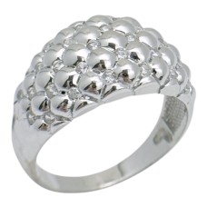 Срібна каблучка з фіанітами Розмір 18 Артикул CH-01-R050-10