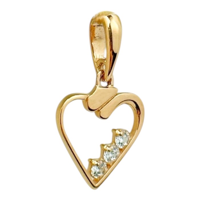 Золота підвіска з фіанітами Артикул 150047