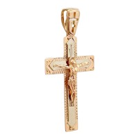 Золотий хрестик з розп'яттям Артикул 210208