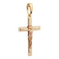 Золотий хрестик з розп'яттям Артикул 210219