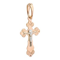 Золотий хрестик з розп'яттям Артикул 230102